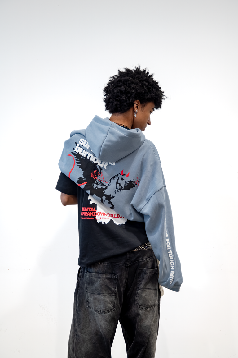 BURN OUT - Oversized hoodie