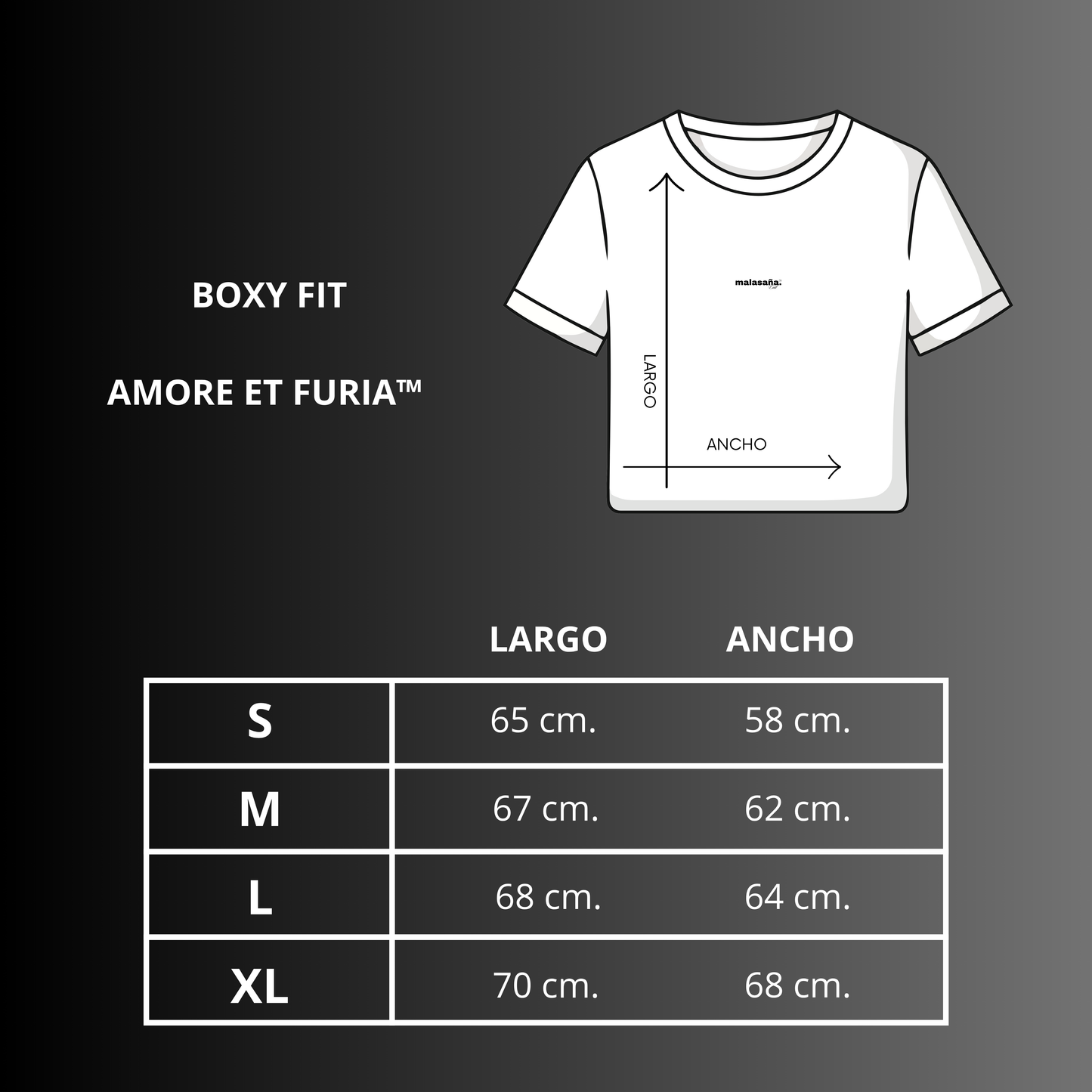 AMORE ET FURIA™- Cropped boxy tee