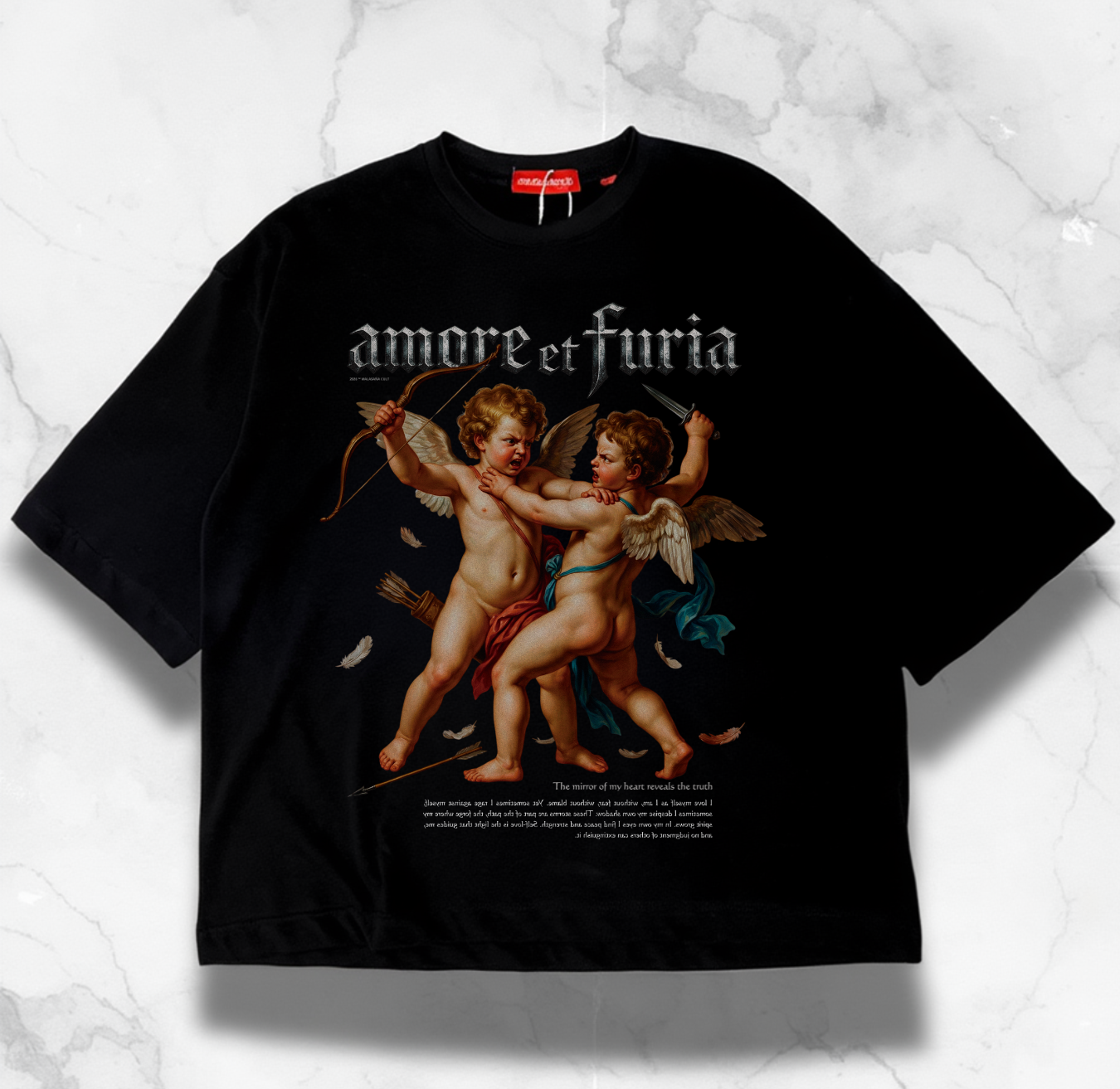 AMORE ET FURIA - Cropped boxy tee